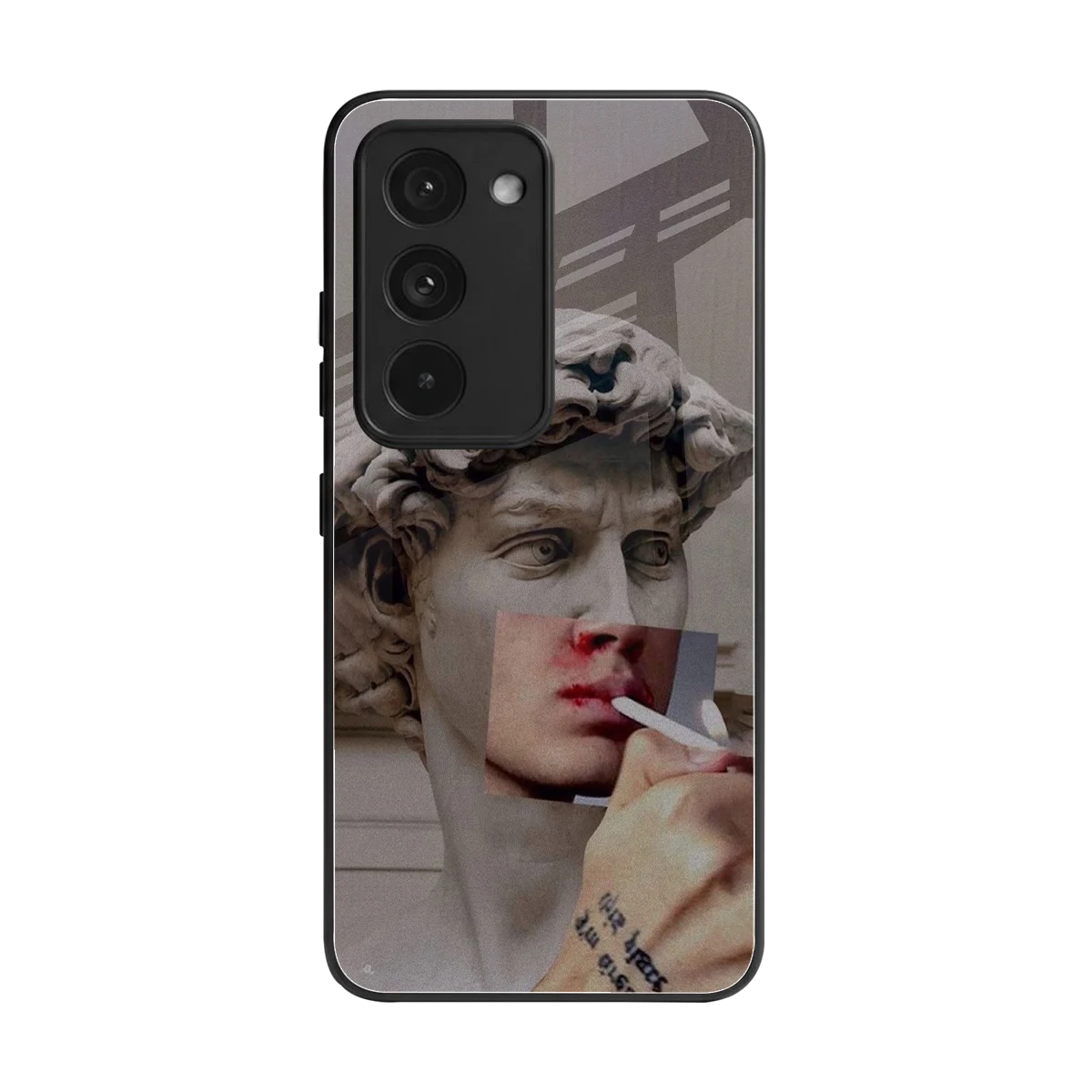 Smokin David back phone cover | glass case for redmi 15 5g