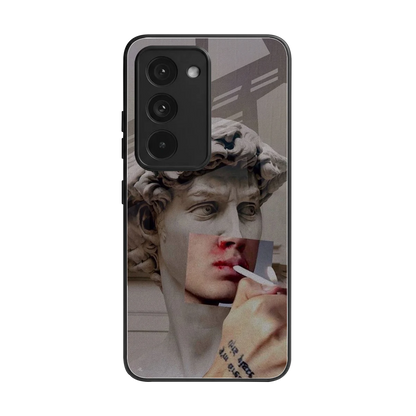 Smokin David back phone cover | glass case for redmi 15 5g
