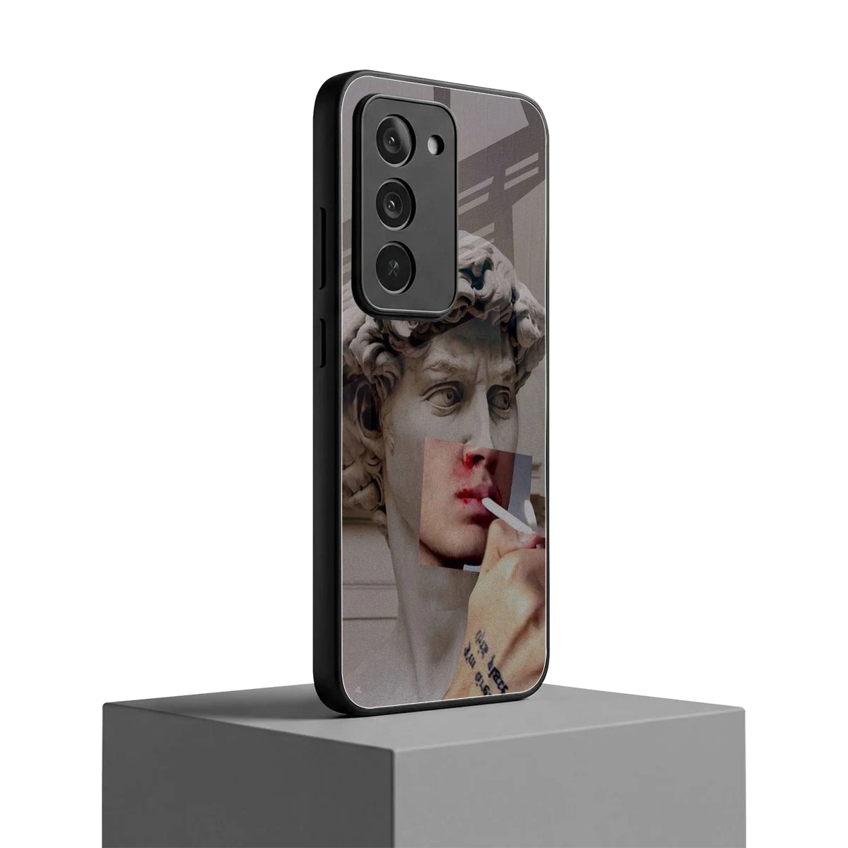 Smokin David redmi 15 5g mobile cover | shockproof glass phone case