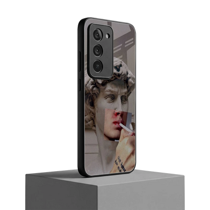 Smokin David redmi 15 5g mobile cover | shockproof glass phone case