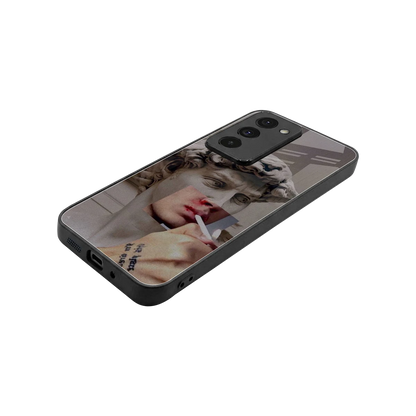 Smokin David stylish phone case for redmi 15 5g | glossy glass and slim fit