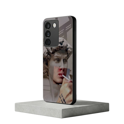 Smokin David vivo y200 5g mobile cover | shockproof glass phone case