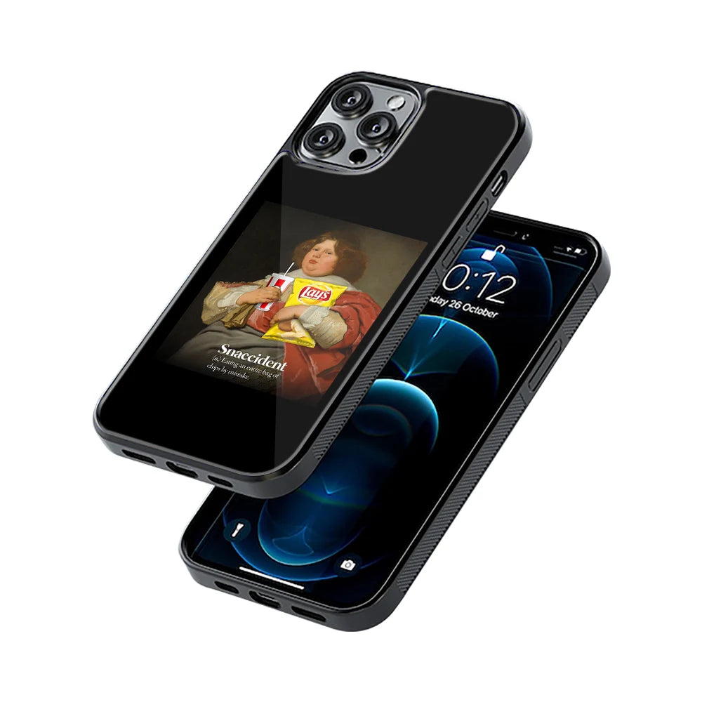 Protective Glass Back Phone Case Compatible with iPhone, Samsung, OnePlus, Pixel & More