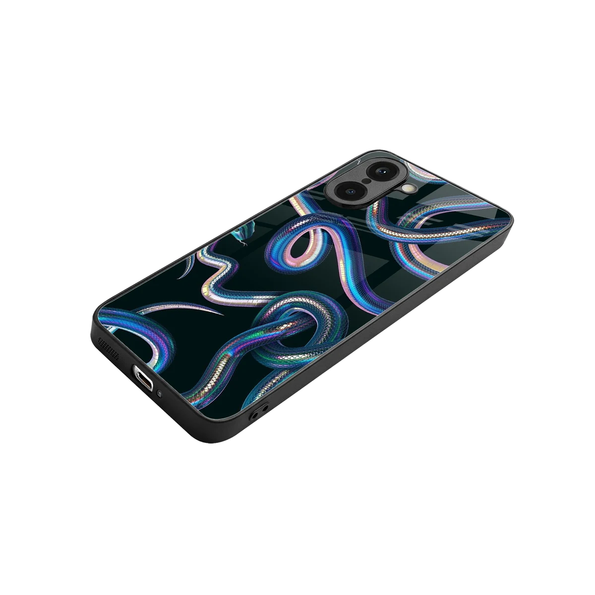 Snakes stylish phone case for oneplus nord ce5 5g | glossy glass and slim fit