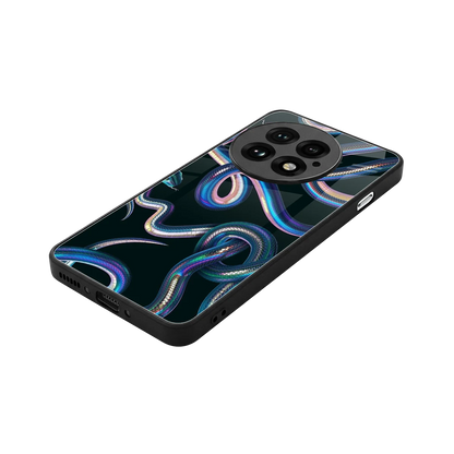 Snakes stylish phone case for oneplus 13 | glossy glass and slim fit
