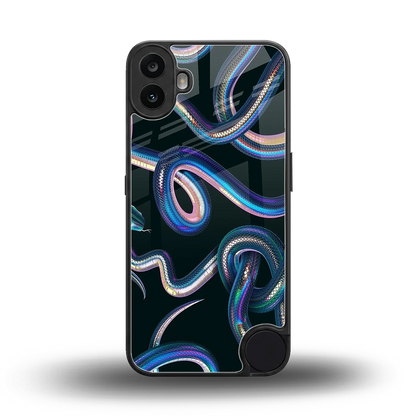 Snakes back phone cover | glass case for cmf nothing phone 1