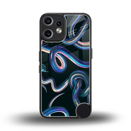 Snakes back phone cover | glass case for cmf nothing phone 2 pro