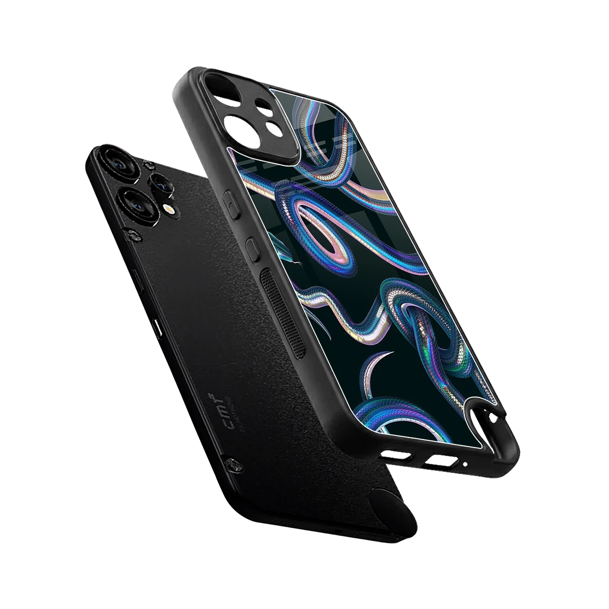 Snakes sleek cmf nothing phone 2 pro cover with tempered glass back and TPU edges