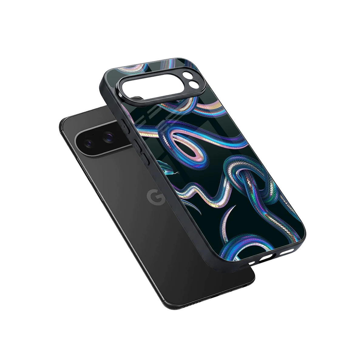 Snakes sleek google pixel 10 pro xl cover with tempered glass back and TPU edges