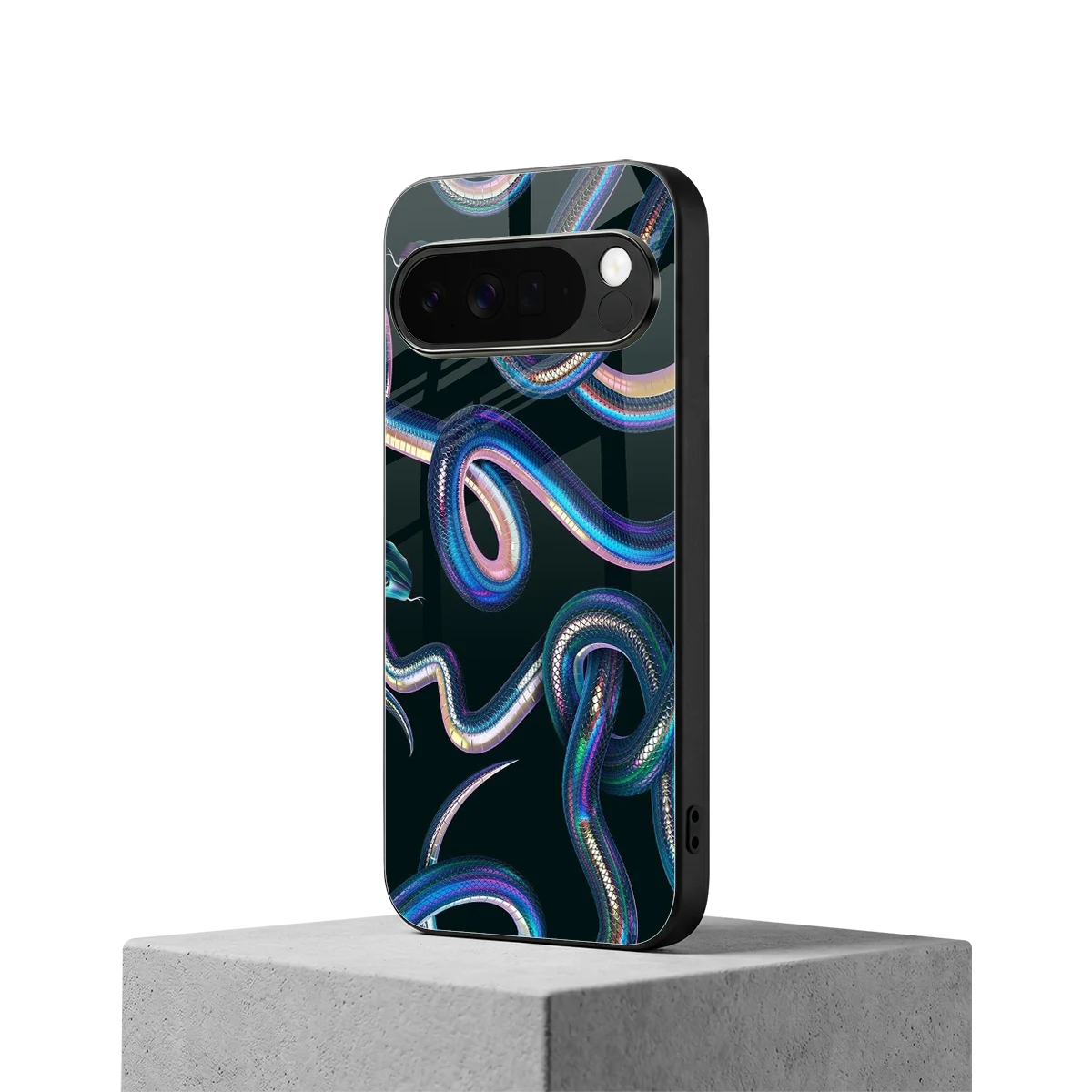 Snakes google pixel 10 pro xl mobile cover | shockproof glass phone case