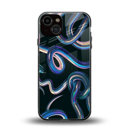 Snakes back phone cover | glass case for iphone 14