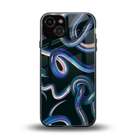 Snakes back phone cover | glass case for iphone 14