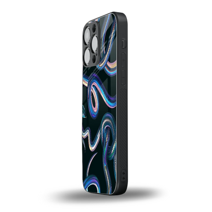 Snakes iphone 15 pro max mobile cover | shockproof glass phone case