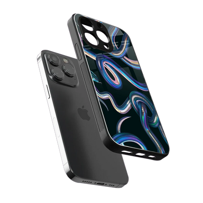 Snakes sleek iphone 16 pro max cover with tempered glass back and TPU edges