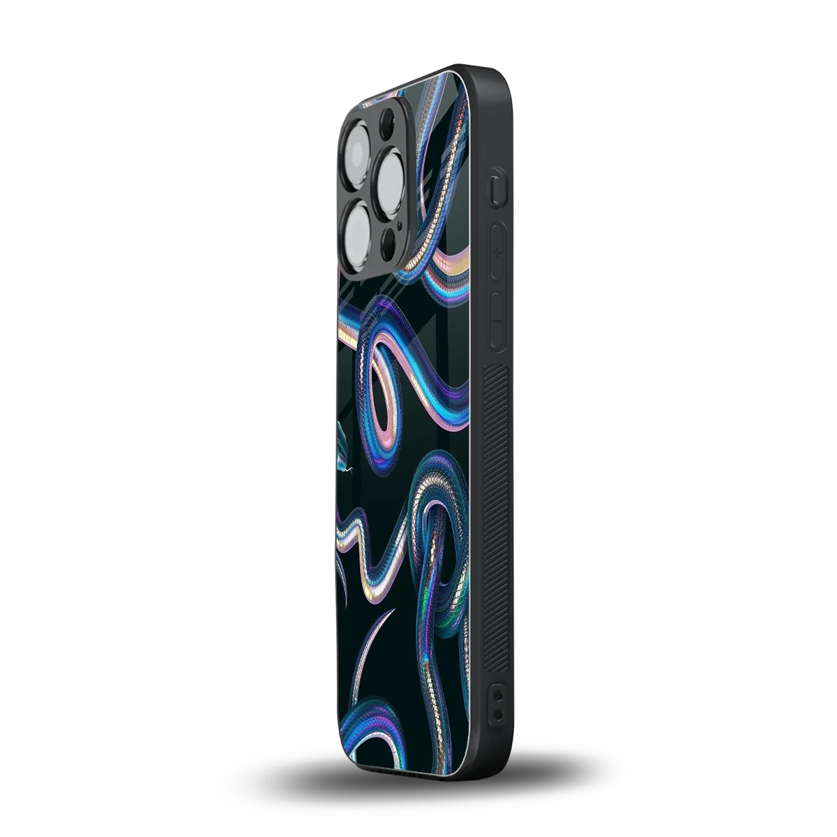 Snakes iphone 16 pro mobile cover | shockproof glass phone case
