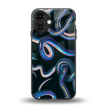 Snakes back phone cover | glass case for iphone 16