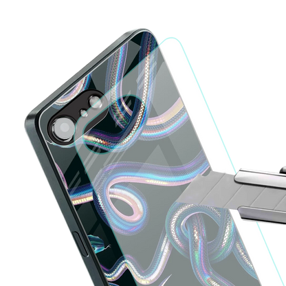 Snakes stylish phone case for iphone 16e | glossy glass and slim fit
