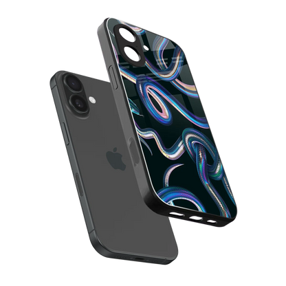 Snakes sleek iphone 17 cover with tempered glass back and TPU edges