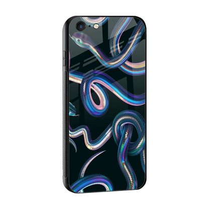Snakes sleek iphone 6s plus cover with tempered glass back and TPU edges