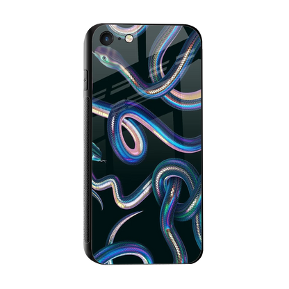 Snakes sleek iphone 7 cover with tempered glass back and TPU edges