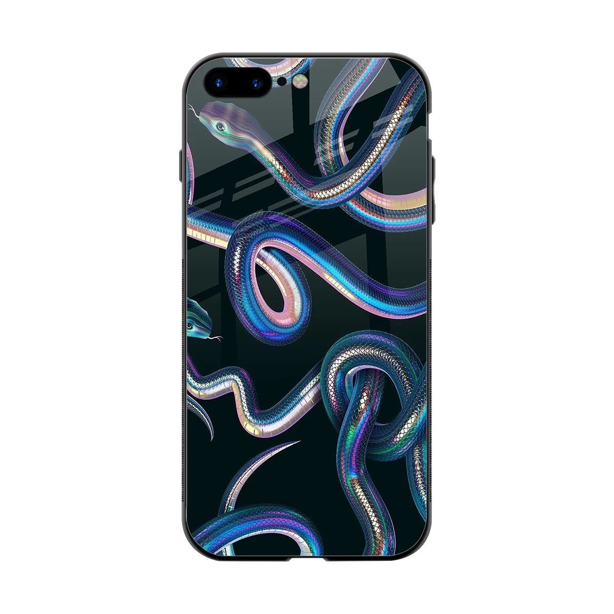 Snakes back phone cover | glass case for iphone 8 plus