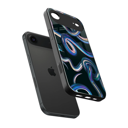 Snakes sleek iphone air cover with tempered glass back and TPU edges