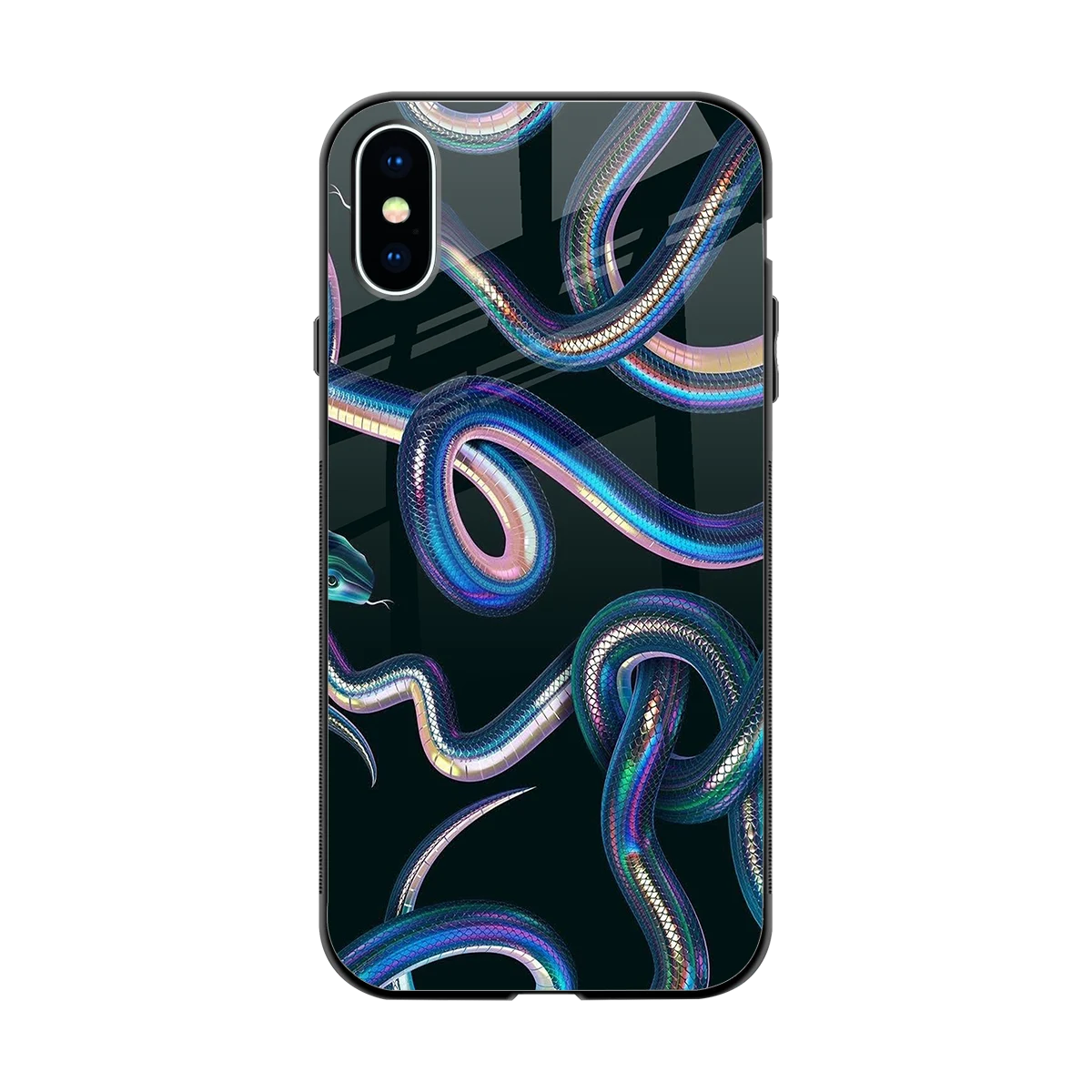 Snakes back phone cover | glass case for iphone xs