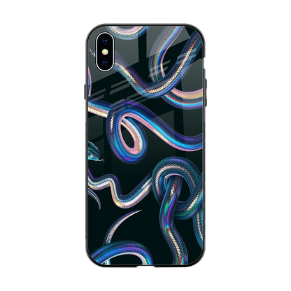 Snakes back phone cover | glass case for iphone xs max