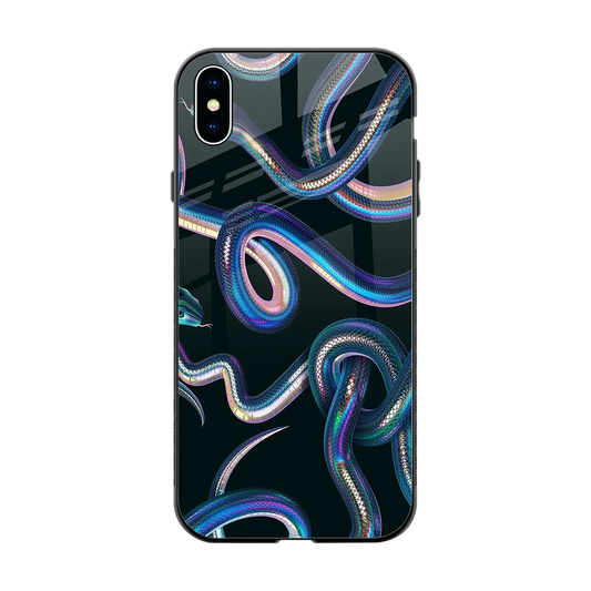 Snakes back phone cover | glass case for iphone xs max