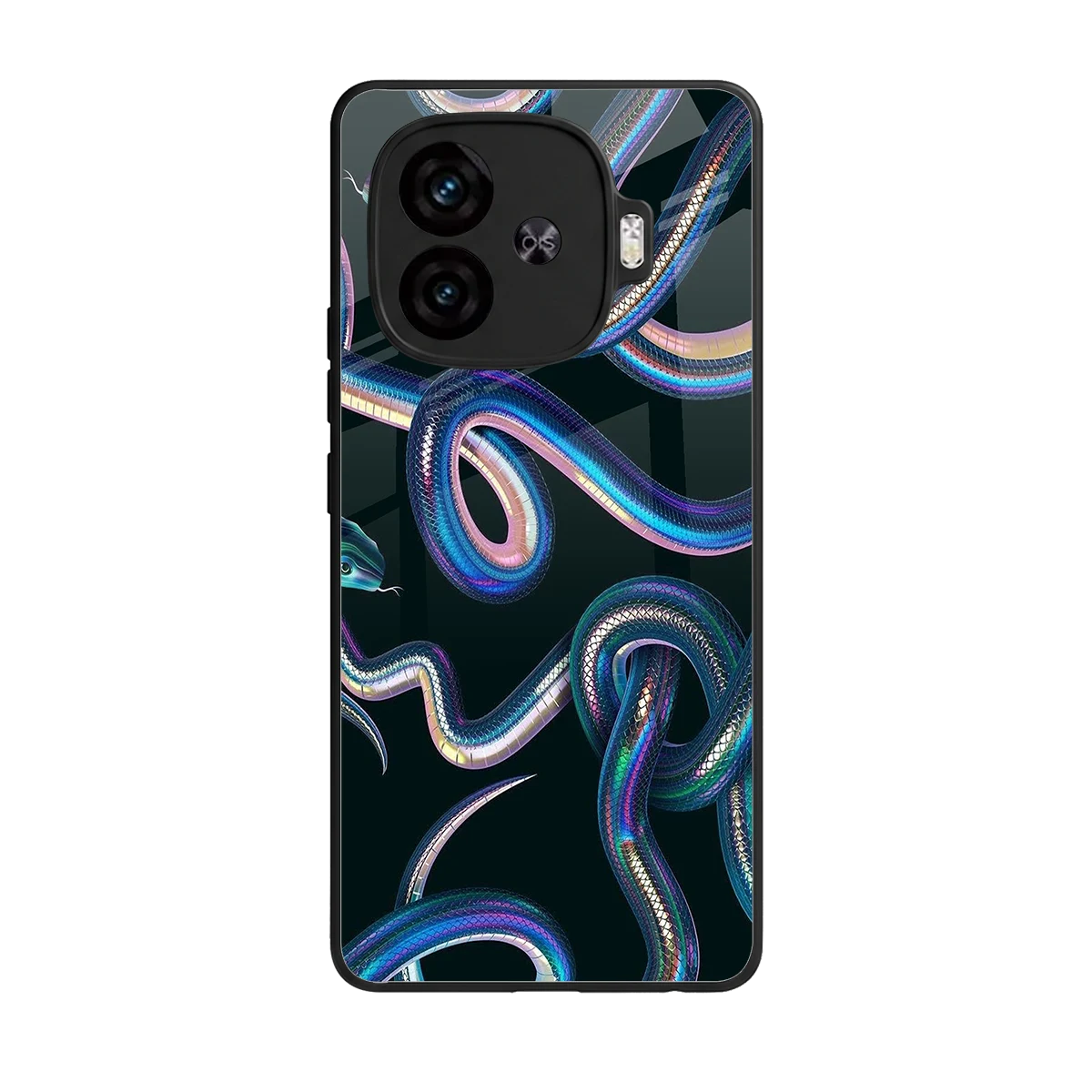 Snakes back phone cover | glass case for iqoo neo 10r 5g