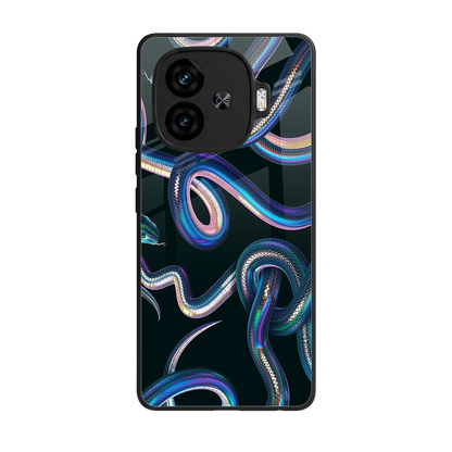 Snakes back phone cover | glass case for iqoo neo 10r 5g