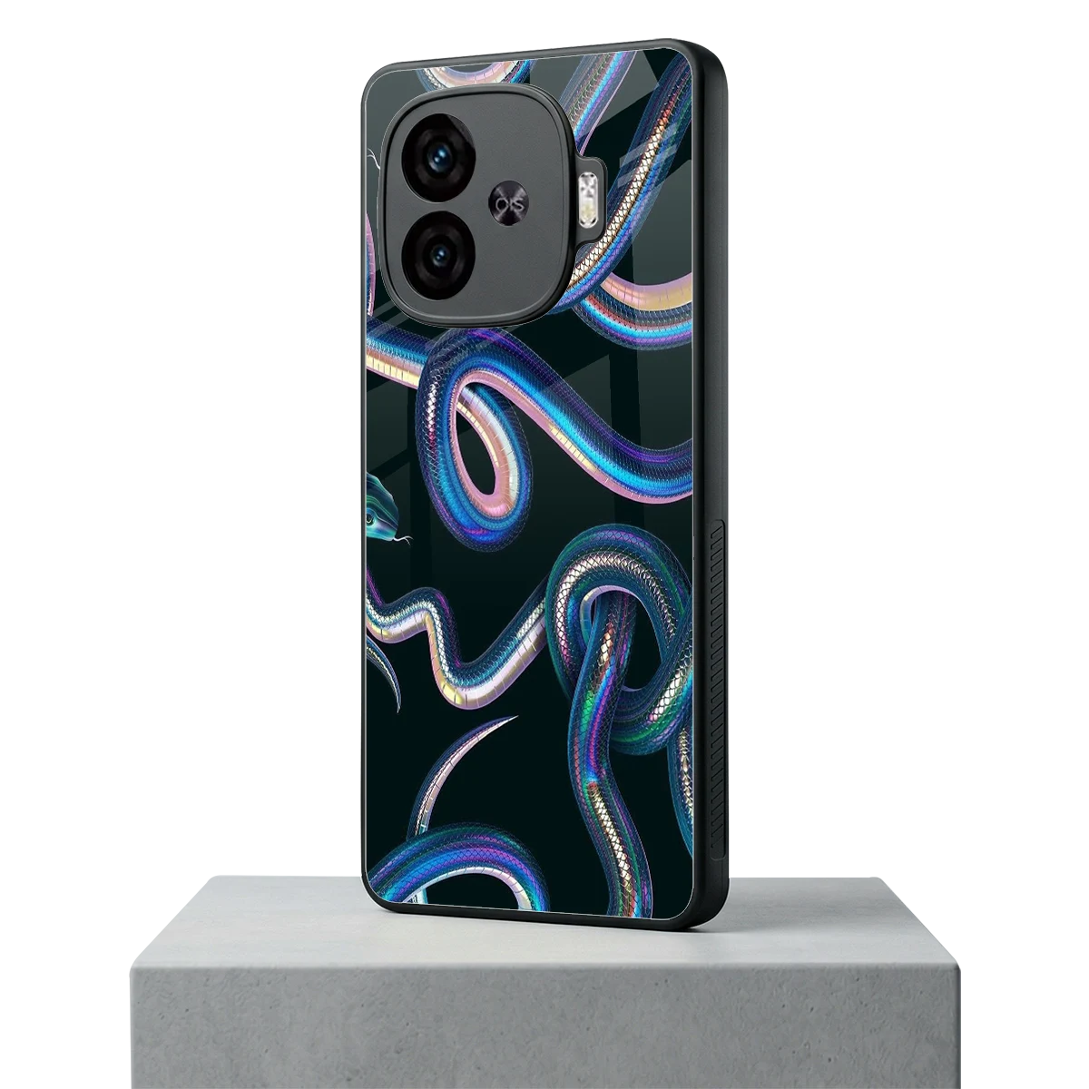 Snakes iqoo neo 10r 5g mobile cover | shockproof glass phone case