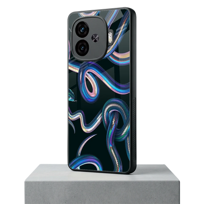 Snakes iqoo neo 10r 5g mobile cover | shockproof glass phone case