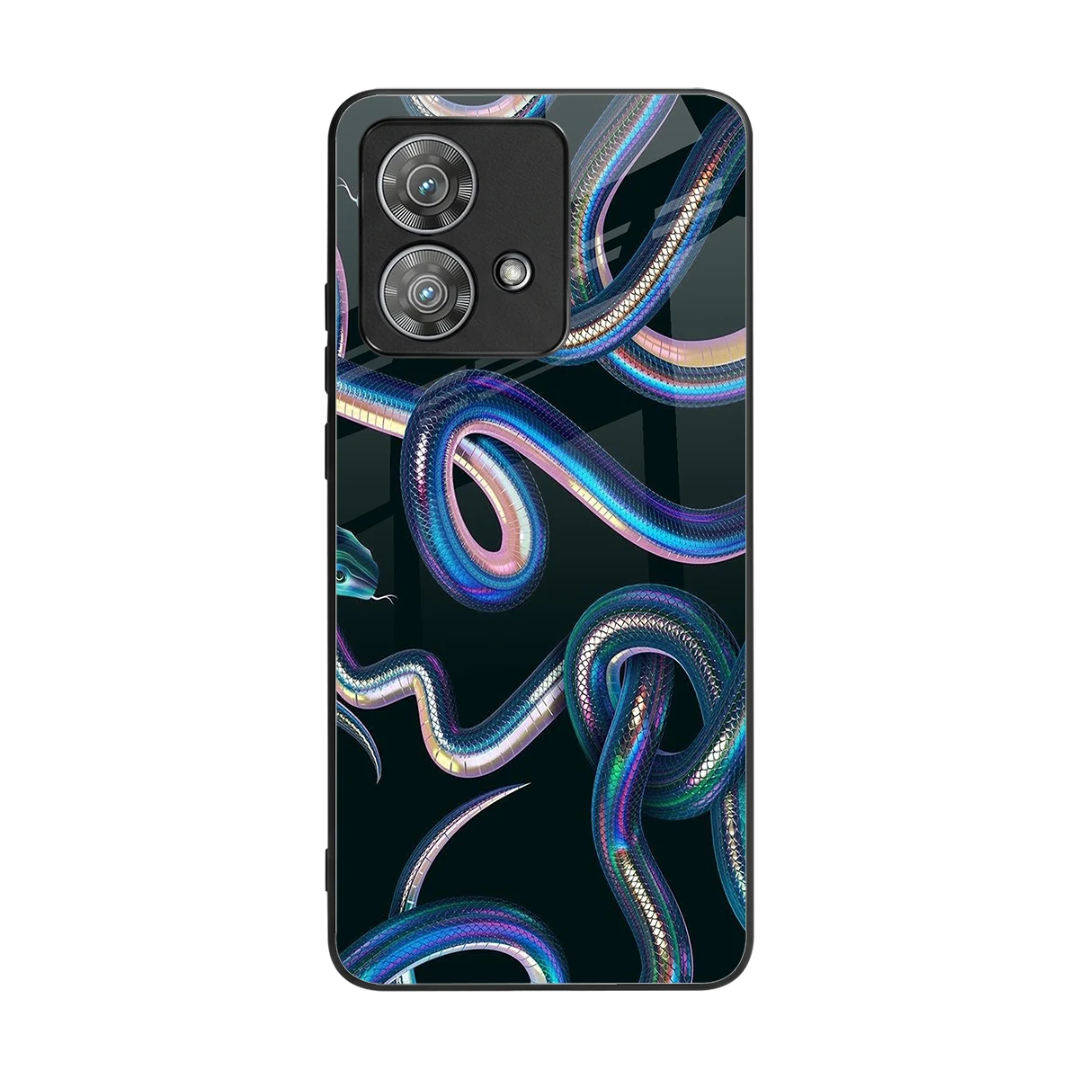 Snakes back phone cover | glass case for motorola edge 40 neo 5g