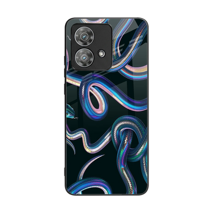 Snakes back phone cover | glass case for motorola edge 40 neo 5g