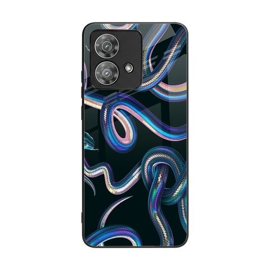 Snakes back phone cover | glass case for motorola edge 40 neo 5g