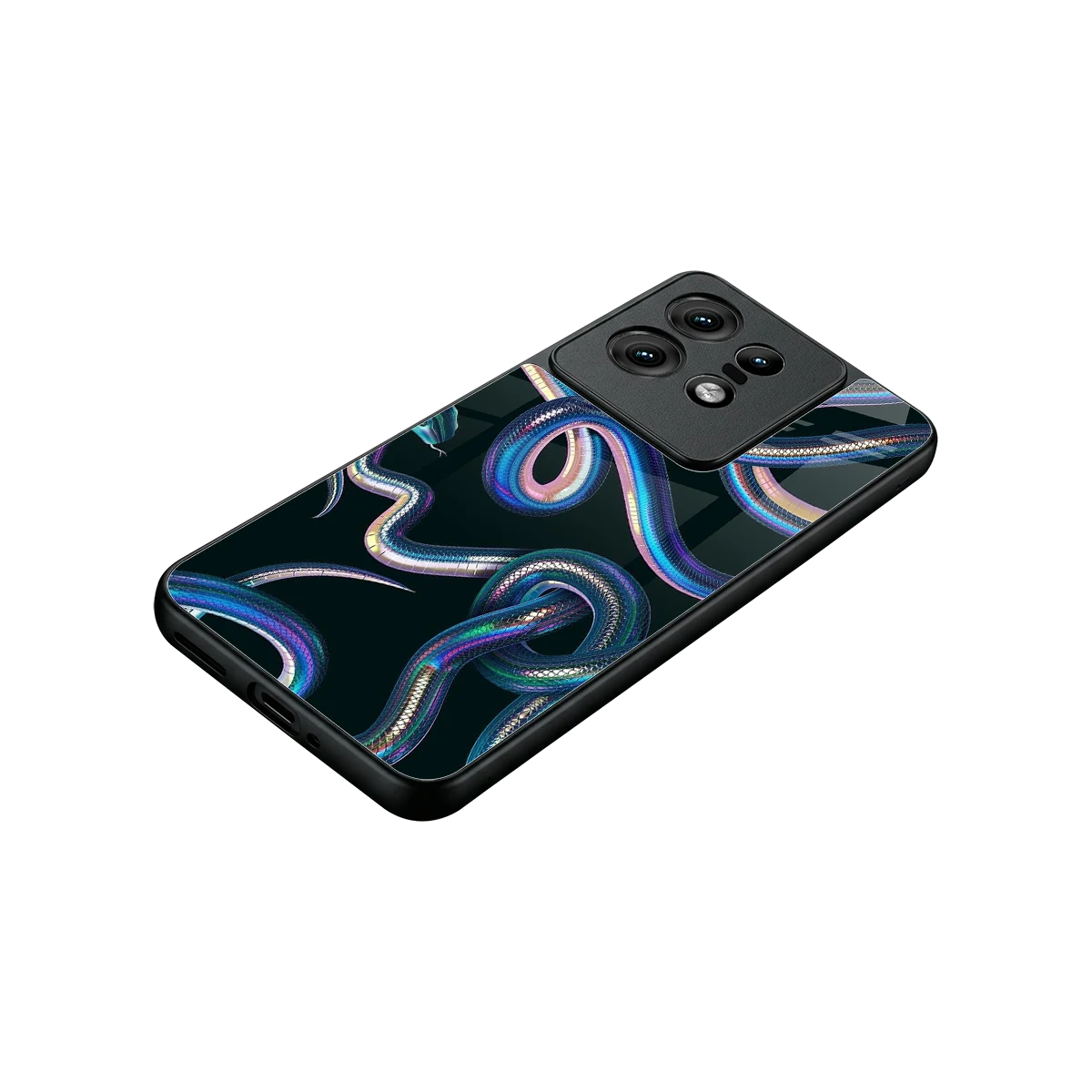 Snakes stylish phone case for motorola edge 50 pro | glossy glass and slim fit