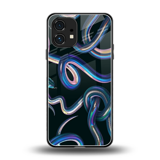 Snakes back phone cover | glass case for nothing phone 1