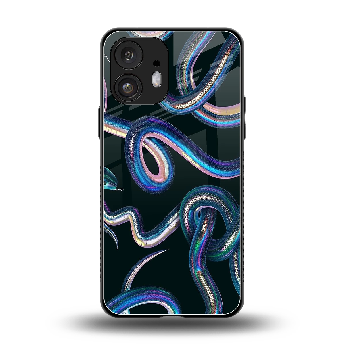 Snakes back phone cover | glass case for nothing phone 2