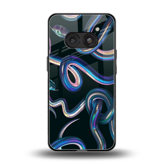 Snakes back phone cover | glass case for nothing phone 2a
