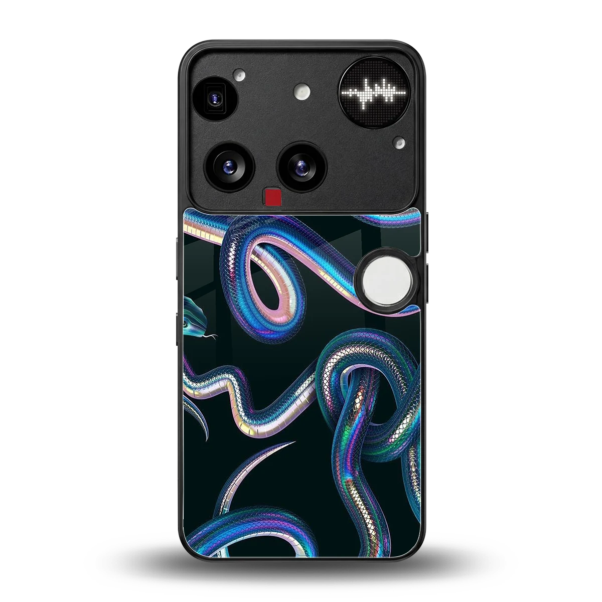 Snakes back phone cover | glass case for nothing phone 3