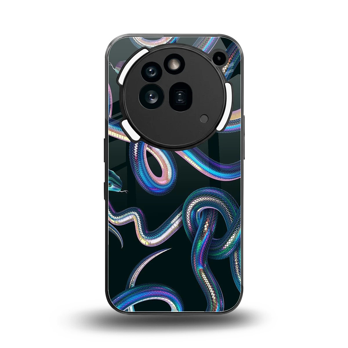 Snakes back phone cover | glass case for nothing phone 3a pro