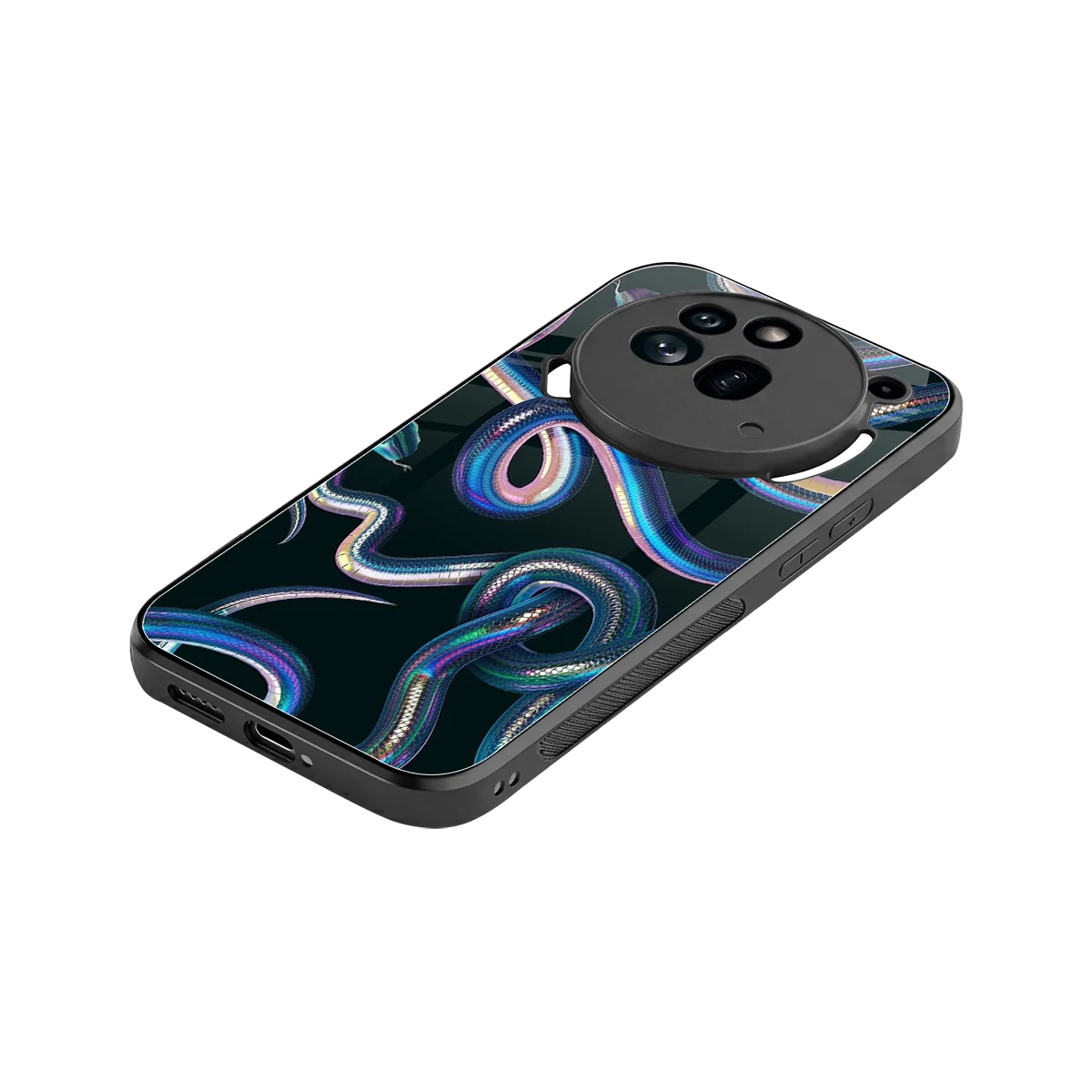 Snakes stylish phone case for nothing phone 3a pro | glossy glass and slim fit
