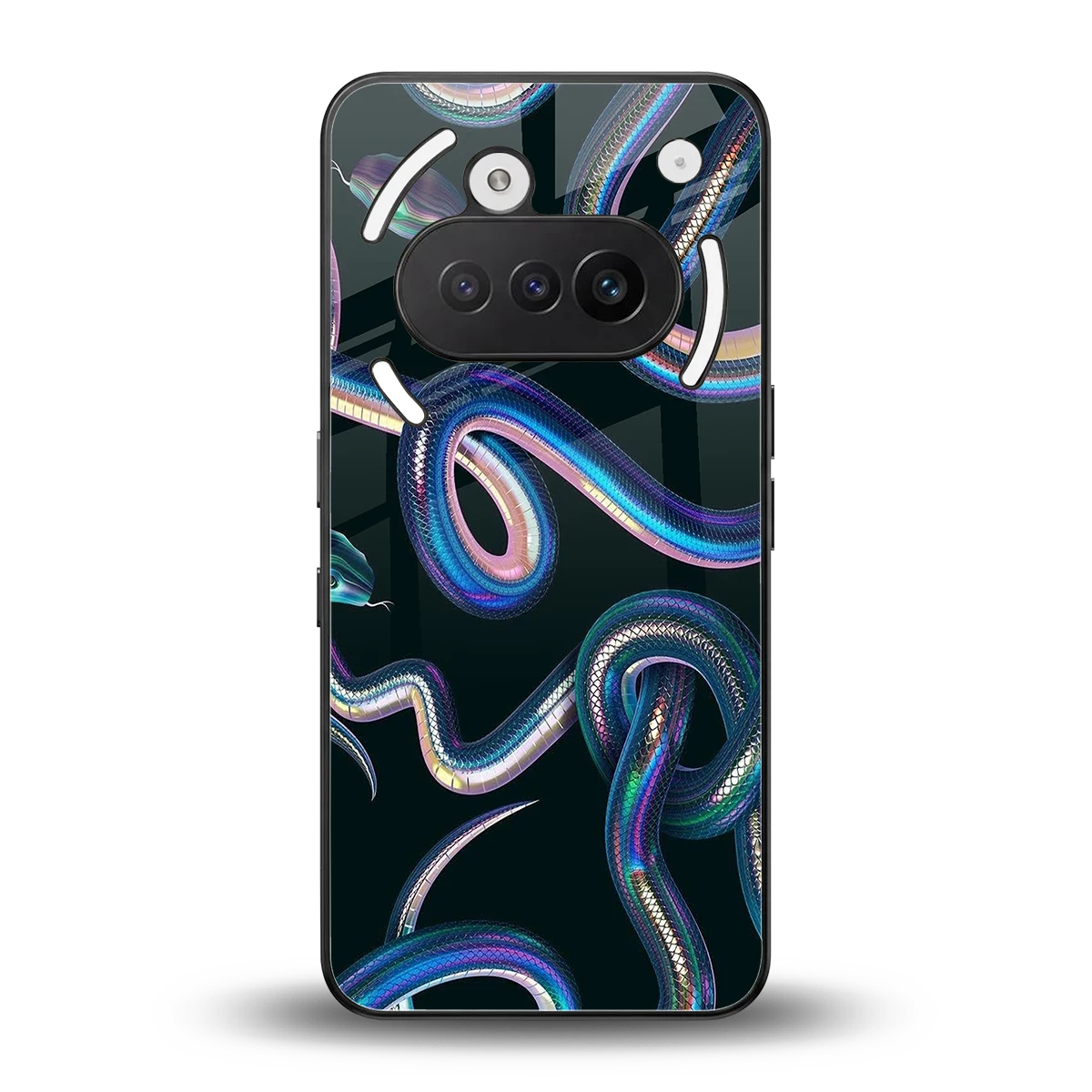 Snakes back phone cover | glass case for nothing phone 3a