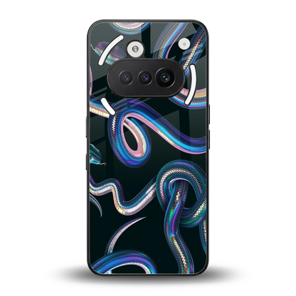 Snakes back phone cover | glass case for nothing phone 3a