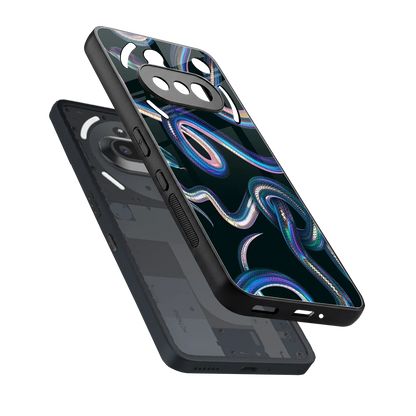 Snakes sleek nothing phone 3a cover with tempered glass back and TPU edges