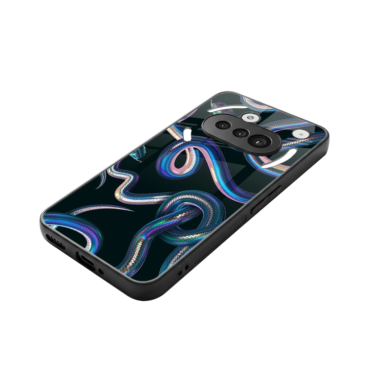 Snakes stylish phone case for nothing phone 3a | glossy glass and slim fit