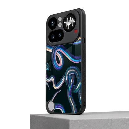 Snakes nothing phone 4a pro mobile cover | shockproof glass phone case