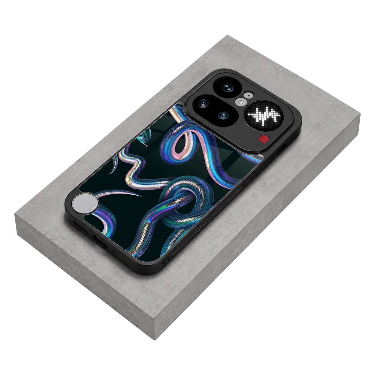 Snakes stylish phone case for nothing phone 4a pro | glossy glass and slim fit