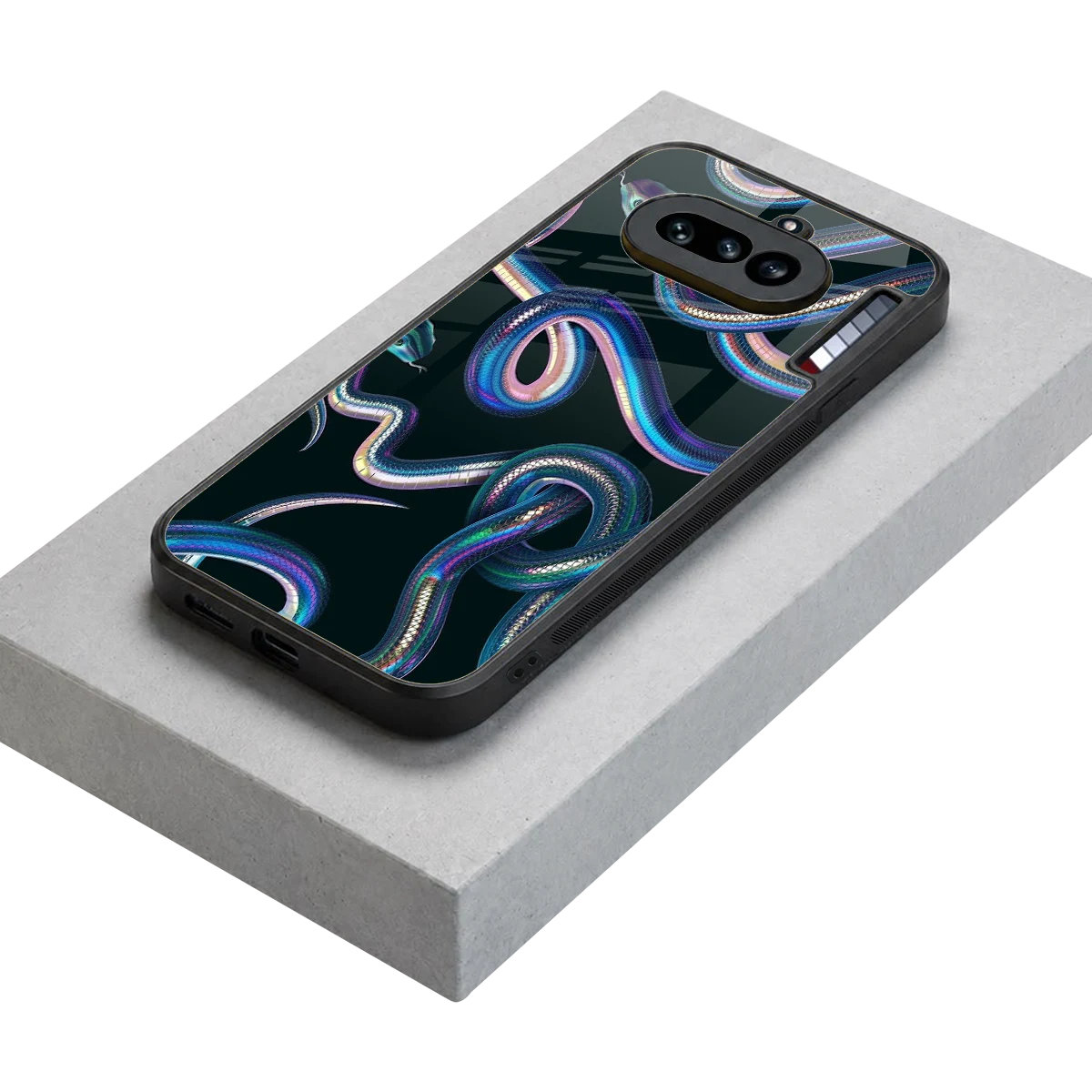 Snakes stylish phone case for nothing phone 4a | glossy glass and slim fit